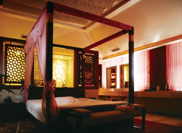 水之夢(mèng)休閑酒店窗簾工程案例 水之夢(mèng)休閑酒店窗簾工程案例