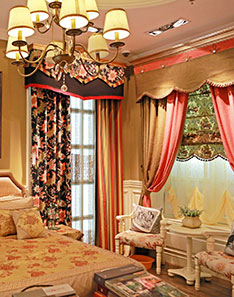 暖色雕花奢華窗簾 暖色雕花奢華窗簾