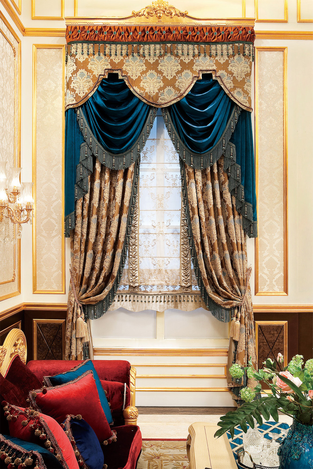 豪華歐式風格窗簾 豪華歐式風格窗簾
